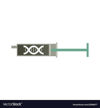 Medical icon set and brain with dna pain and vector image
