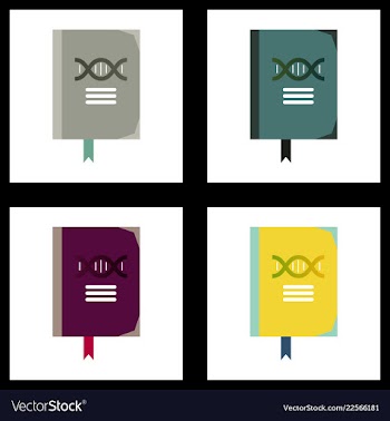 Medical icon set and brain with dna pain and vector image