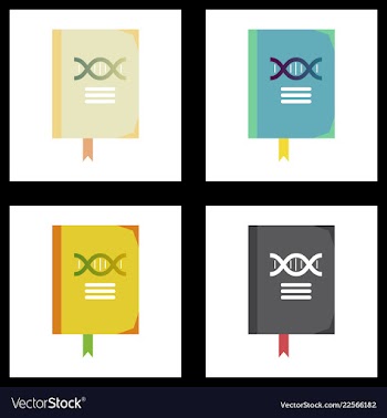 Medical icon set and brain with dna pain and vector image