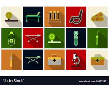 Medical icons on background medicine symbols vector image