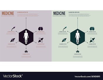 Medical infografics health problems health vector image