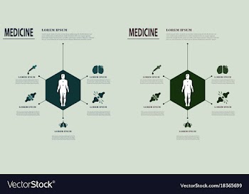 Medical infografics health problems health vector image