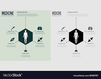 Medical infografics health problems health vector image