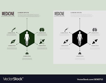 Medical infografics health problems health vector image