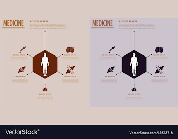 Medical infografics health problems health vector image