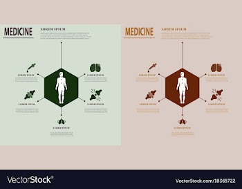 Medical infografics health problems health vector image