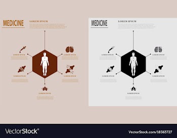 Medical infografics health problems health vector image