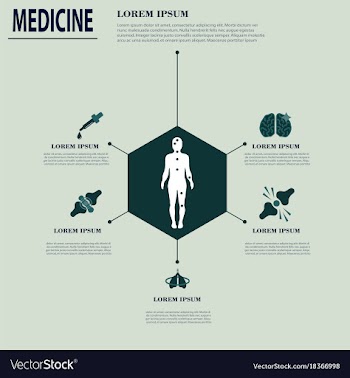 Medical infografics health problems health vector image