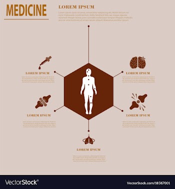 Medical infografics health problems health vector image
