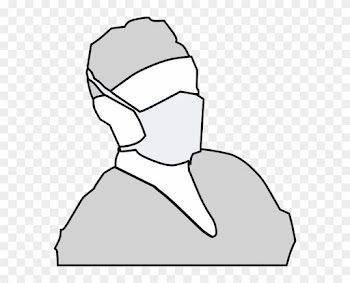 Medical Mask Clipart - Doctor Mask Black And White