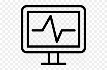 Medical Outlined By Swifticons Display Ekg Monitor - Heart Monitor Clipart