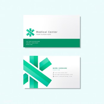 Medical professional business card design moc.. | Free stock vector - 516129