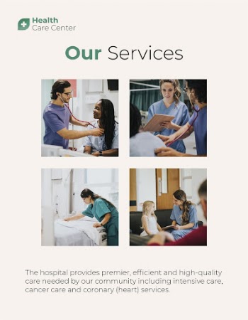 Medical services flyer template, hospital | Free PSD Template - rawpixel