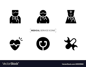 medical services icons set