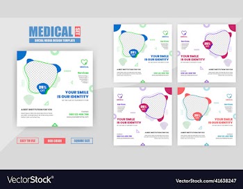 medical social media post design template