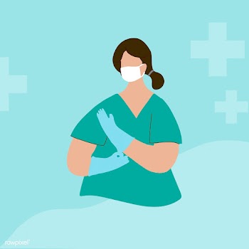 Medical staff with a face mask wearing gloves to prevent coronavirus i.. | Free  vector - 2303043