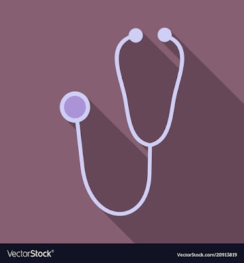 Medical stethoscope or phonendoscope isolated on vector image