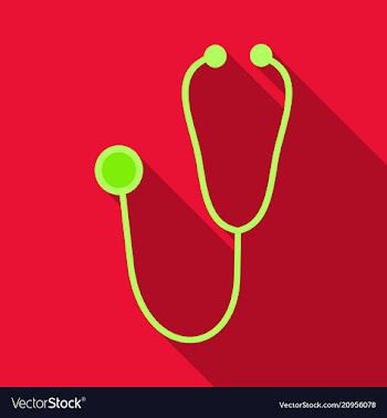 Medical stethoscope or phonendoscope isolated on vector image