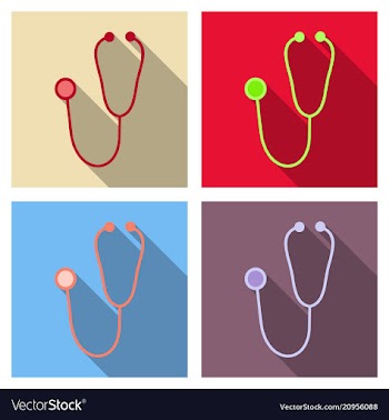 Medical stethoscope or phonendoscope isolated on vector image