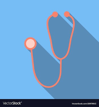 Medical stethoscope or phonendoscope isolated on vector image