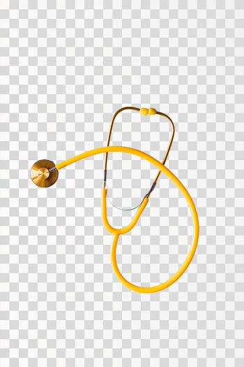 Medical stethoscope placed on PNG transparent background. Author @karolina-grabowska / Pexels