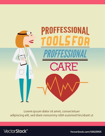 Medical with infographic elements and doctor vector image