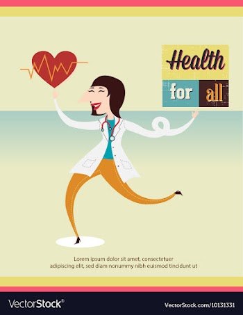 Medical with infographic elements and doctor vector image