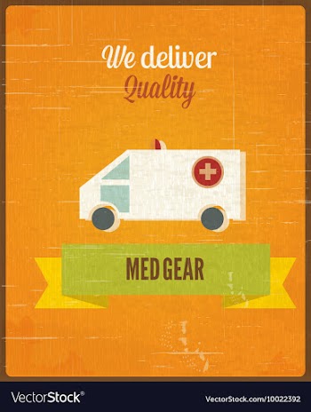 Medical with infographic elements vector image