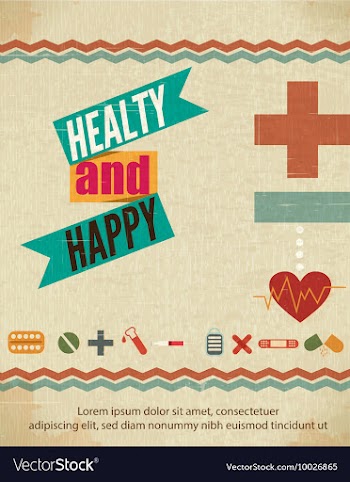 Medical with infographic elements vector image