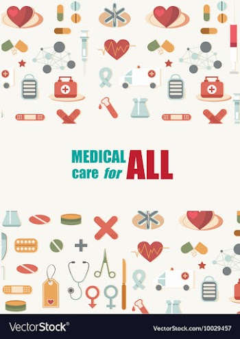 Medical with infographic elements vector image