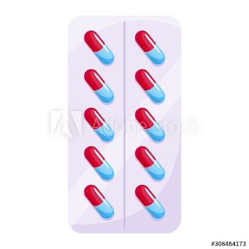 Medication concept, pharmacy drug in bottle