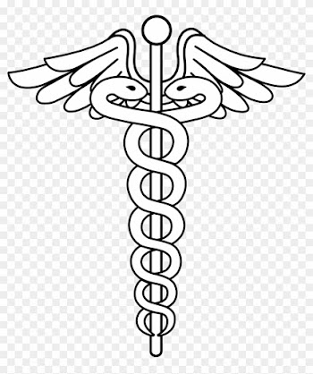 Medicinal Clipart Caduceus Medical Symbol - Medical Symbol White Png