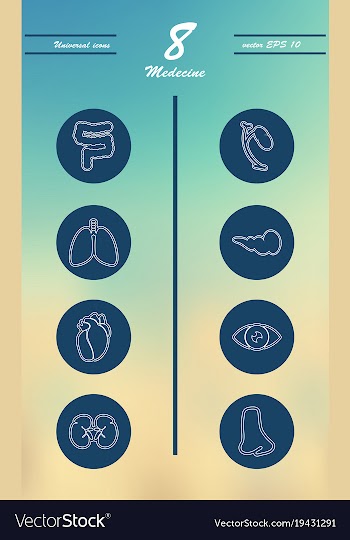 Medicine and health care thin icons set vector image
