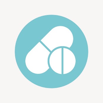 Medicine icon badge, flat circle | Free Icons - rawpixel
