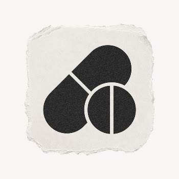 Medicine icon, ripped paper design | Free PSD - rawpixel