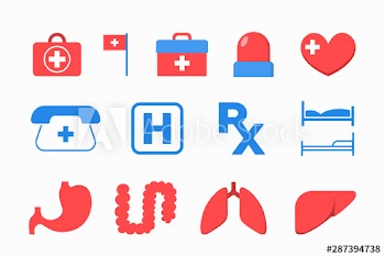 Medicine icon set