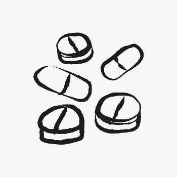 Medicine, pills sticker, cute doodle | Free PSD Illustration - rawpixel