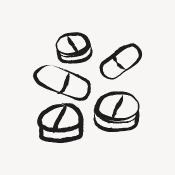 Medicine, pills sticker, cute doodle | Free Vector Illustration - rawpixel