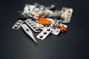 Medicines &amp; thermometer