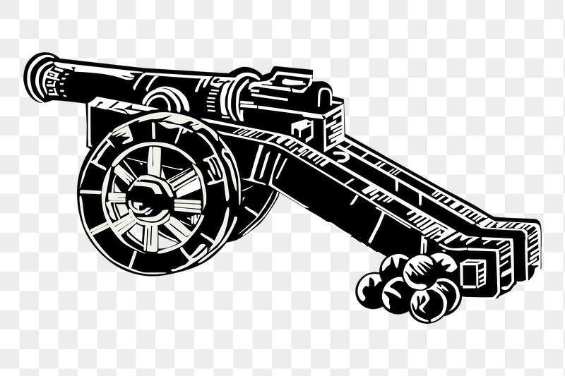 Medieval cannon png sticker, transparent | Free PNG - rawpixel