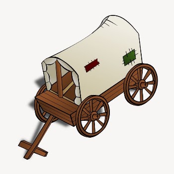 Medieval caravan clipart, illustration vector. | Free Vector - rawpixel