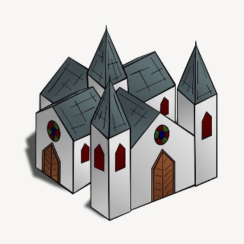 Medieval castle clipart, illustration vector. | Free Vector - rawpixel