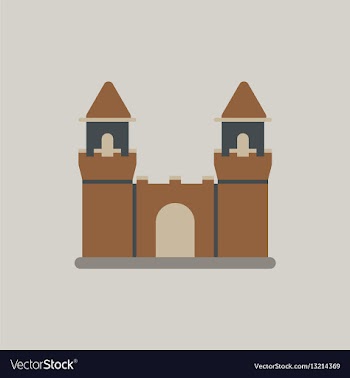 Medieval castle vector image