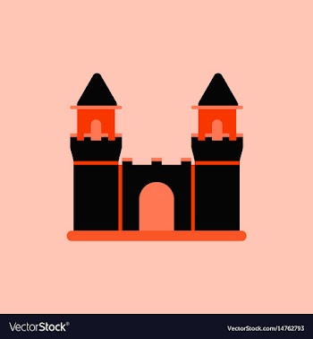 Medieval castle vector image