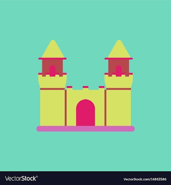 Medieval castle vector image