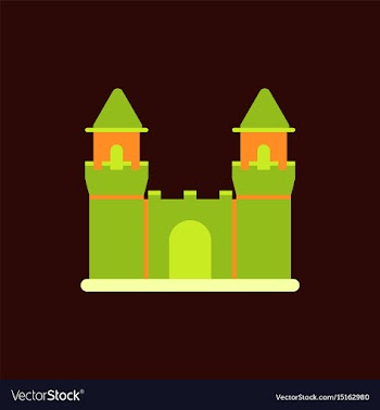 Medieval castle vector image
