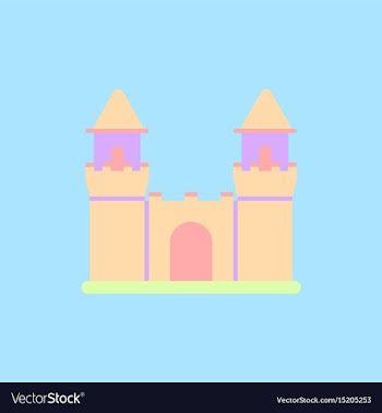 Medieval castle vector image
