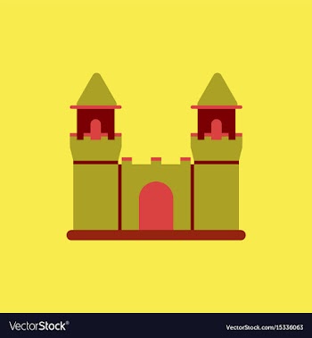 Medieval castle vector image