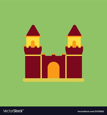Medieval castle vector image