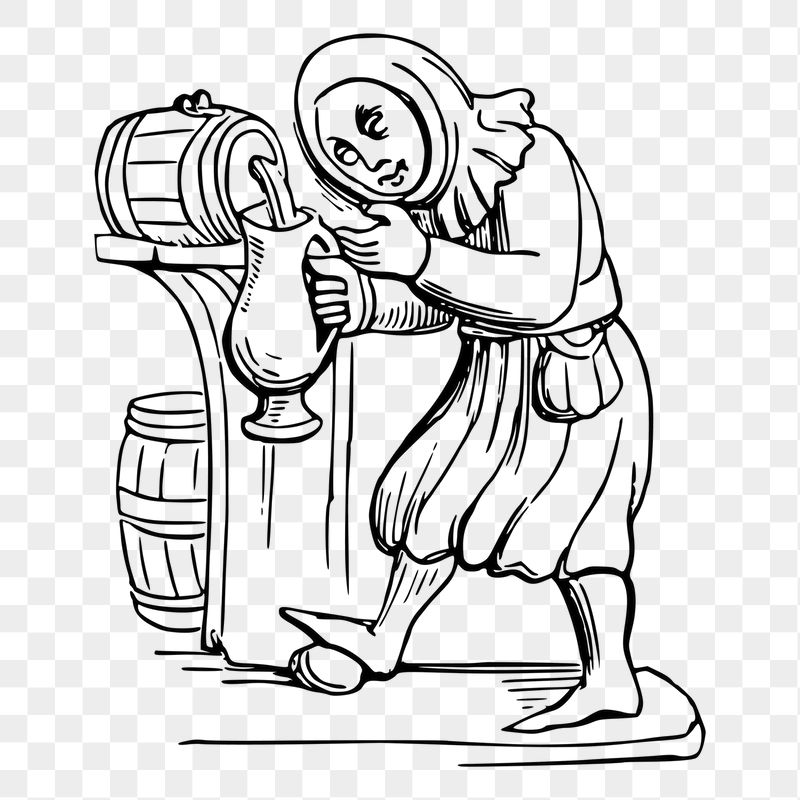 Medieval drinker png sticker beer | Free PNG - rawpixel